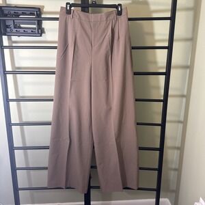 Open Edit‎ Nordstrom Men's Pants Wide Leg Stretch Waist Pleated Brown Size M NWT